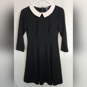 Hot Topic Black Dress with White Collar